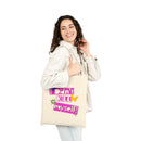 Retro Floral Tote Bag, Eco Cotton Canvas Tote Bag – Queer Streetwear Eco Tote