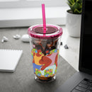 Sunsplash Tumbler, Colorful Couples Drinkware, Cute Travel Mug, Love Glassware – Bold Queer Streetwear Drinkware