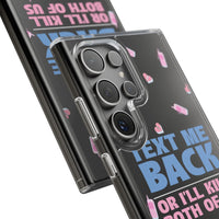 Dark Humor "Text Me Back" Phone Case – A Perfect Blend of Flirtation and Frustration Phone Case – Bold Queer Streetwear Tech Accessory