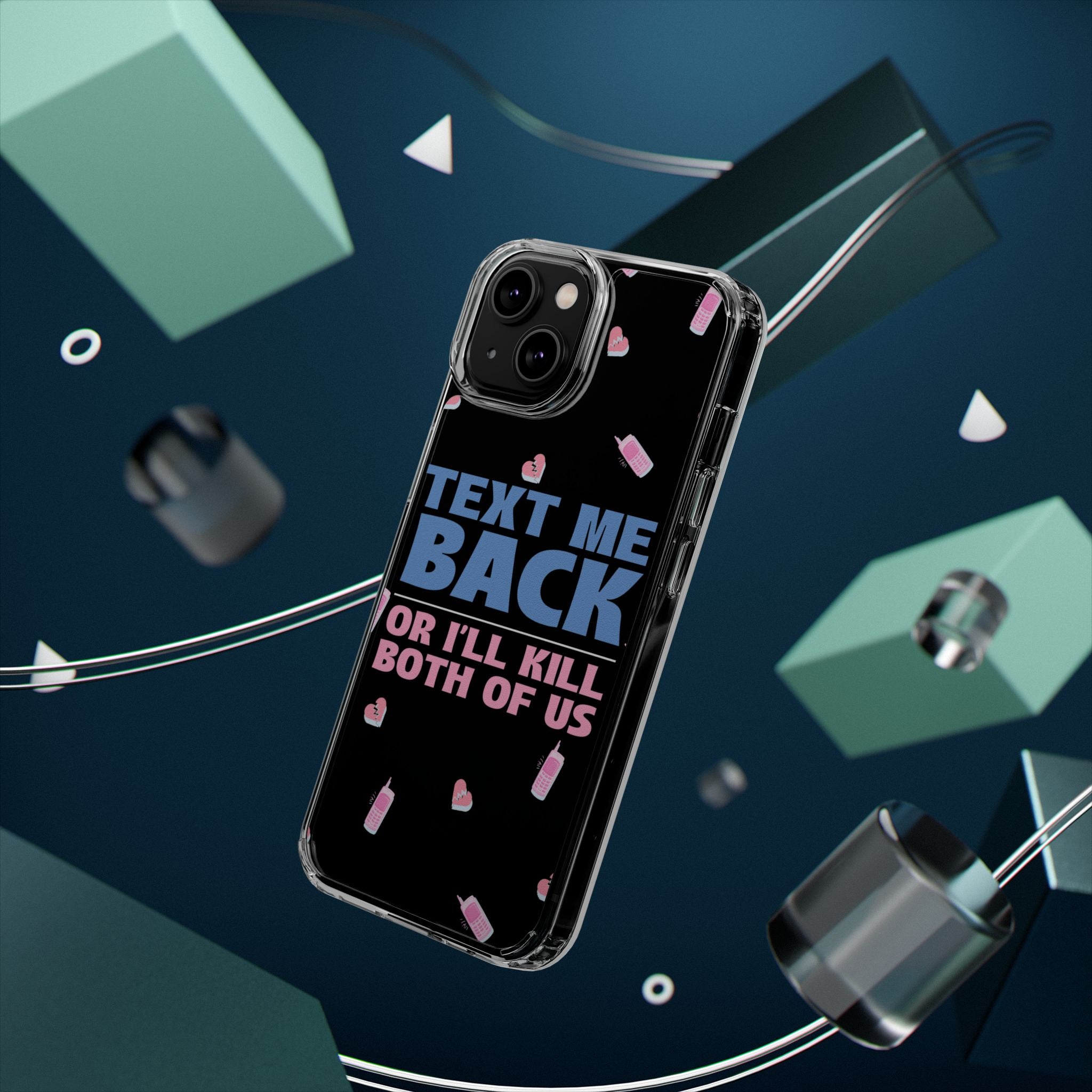 Dark Humor "Text Me Back" Phone Case – A Perfect Blend of Flirtation and Frustration Phone Case – Bold Queer Streetwear Tech Accessory