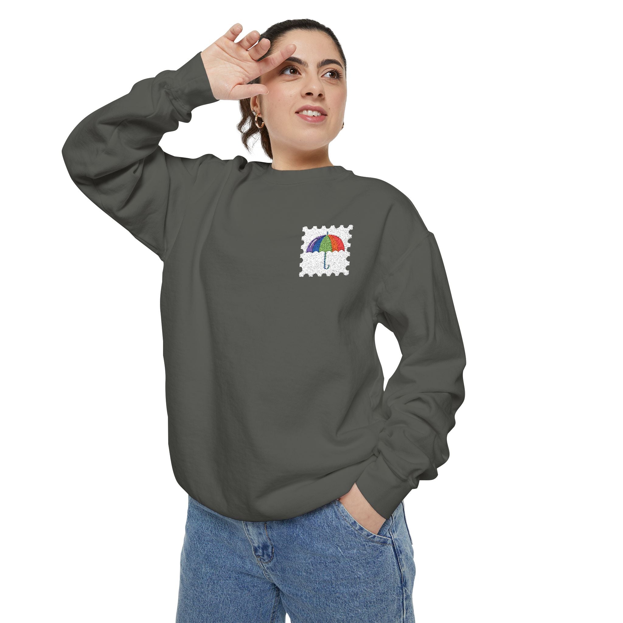 Colorful Garment Crewneck Sweatshirt – Queer Streetwear Cozy Essential