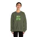 Sparkling Green Text Crewneck Sweatshirt | Casual Streetwear, Cozy Gift, Unisex Apparel, Everyday Fashion, Holiday Layering Crewneck Sweatshirt – Queer Streetwear Cozy Essential