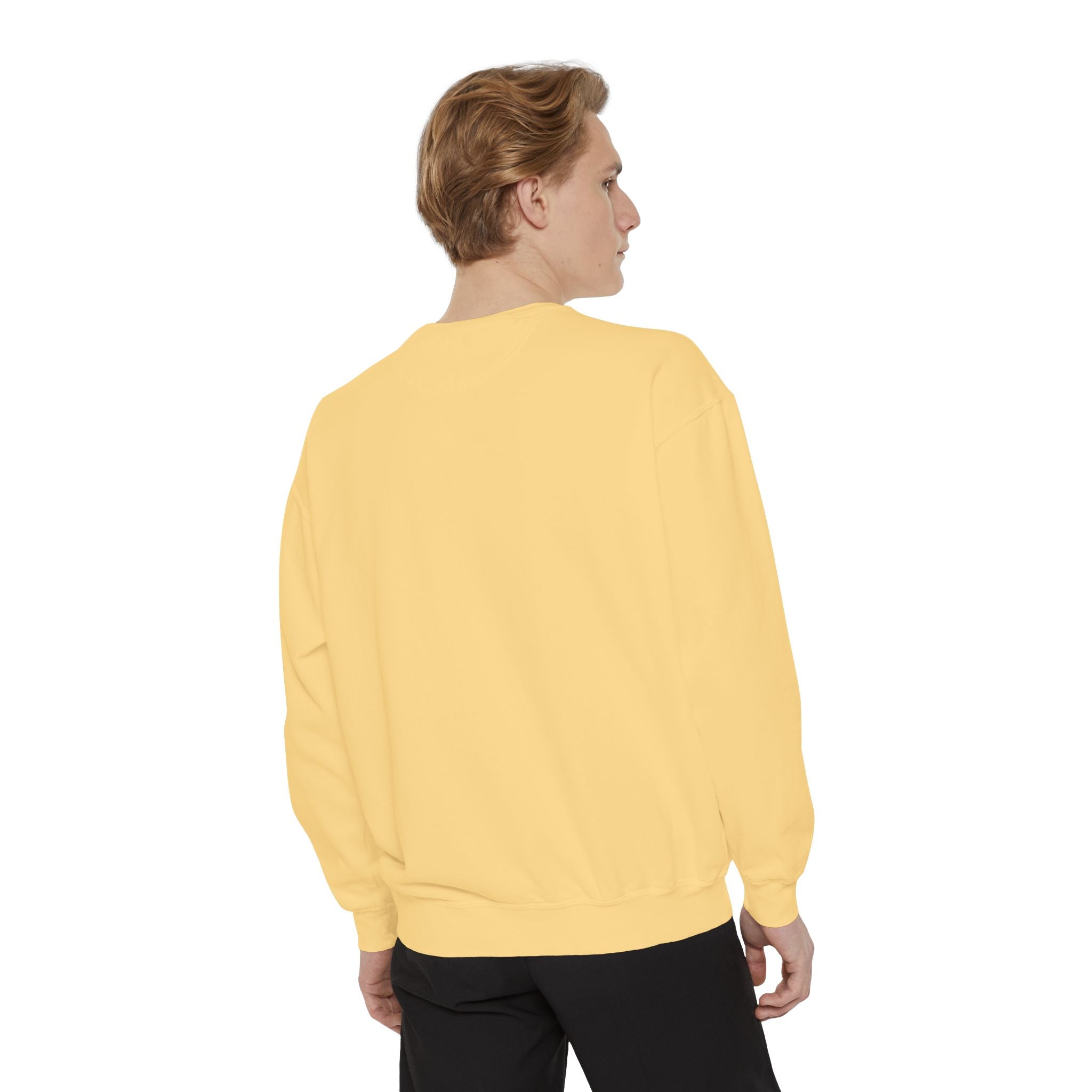 Banana Milk Embroidered Crewneck — Soft, Sweet, and Slightly Unhinged – Club Riot Queer Streetwear