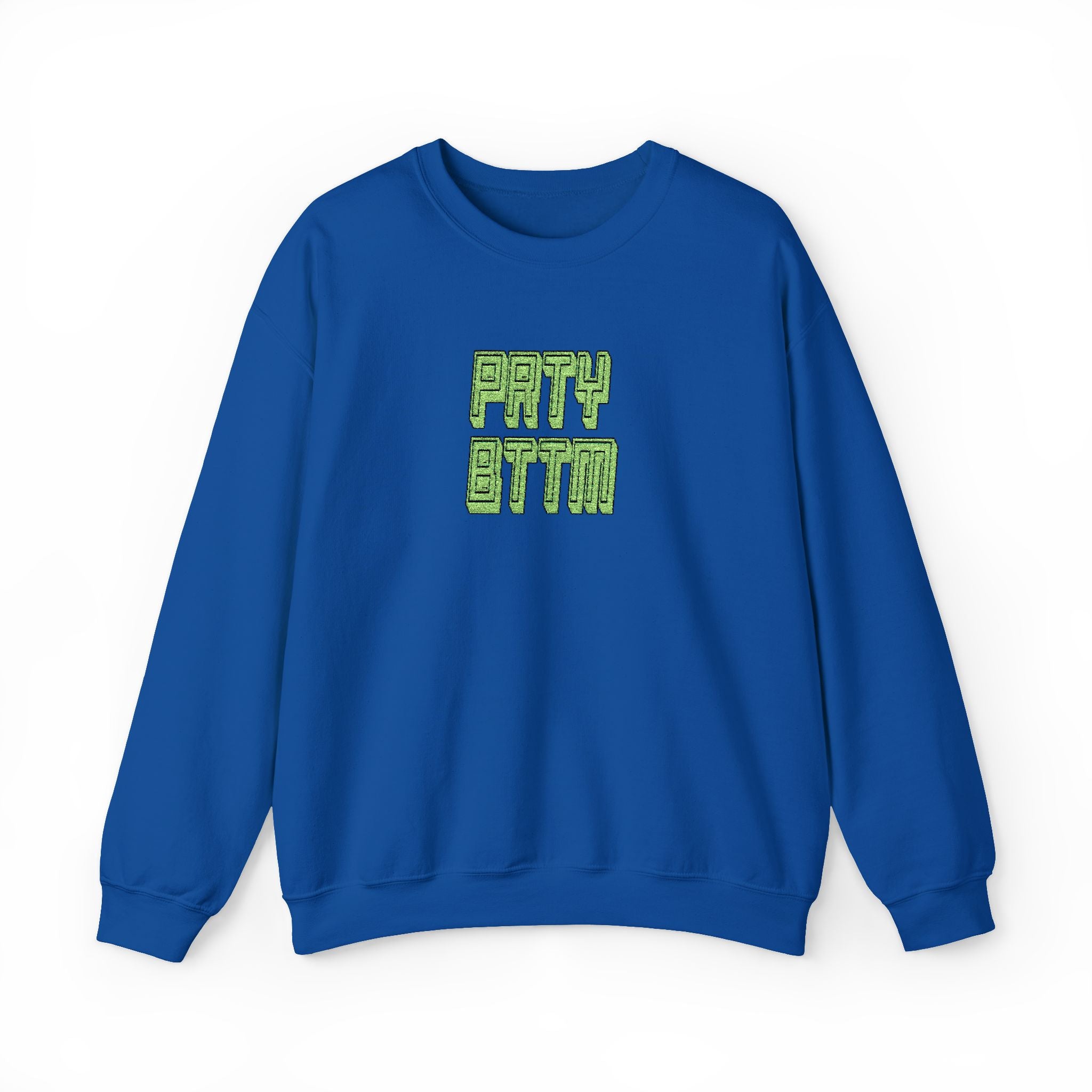 Sparkling Green Text Crewneck Sweatshirt | Casual Streetwear, Cozy Gift, Unisex Apparel, Everyday Fashion, Holiday Layering Crewneck Sweatshirt – Queer Streetwear Cozy Essential