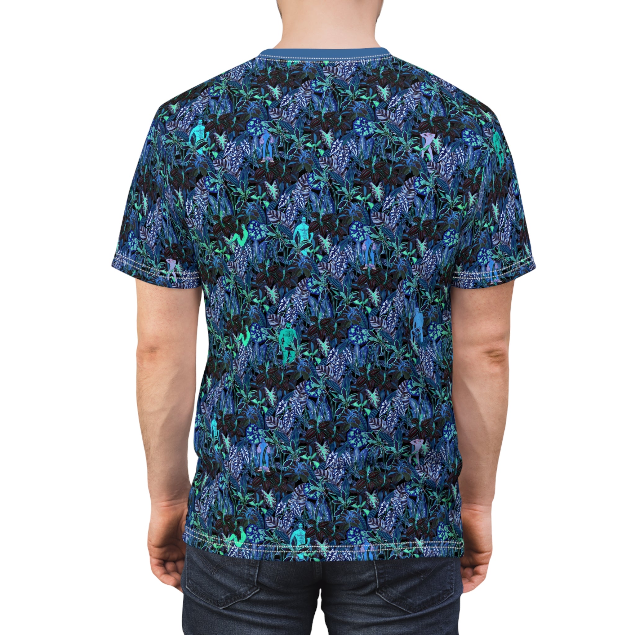 "Hidden Hunks" Tropical Jungle Unisex Tee Unisex T-Shirt – Bold Queer Streetwear Graphic Tee