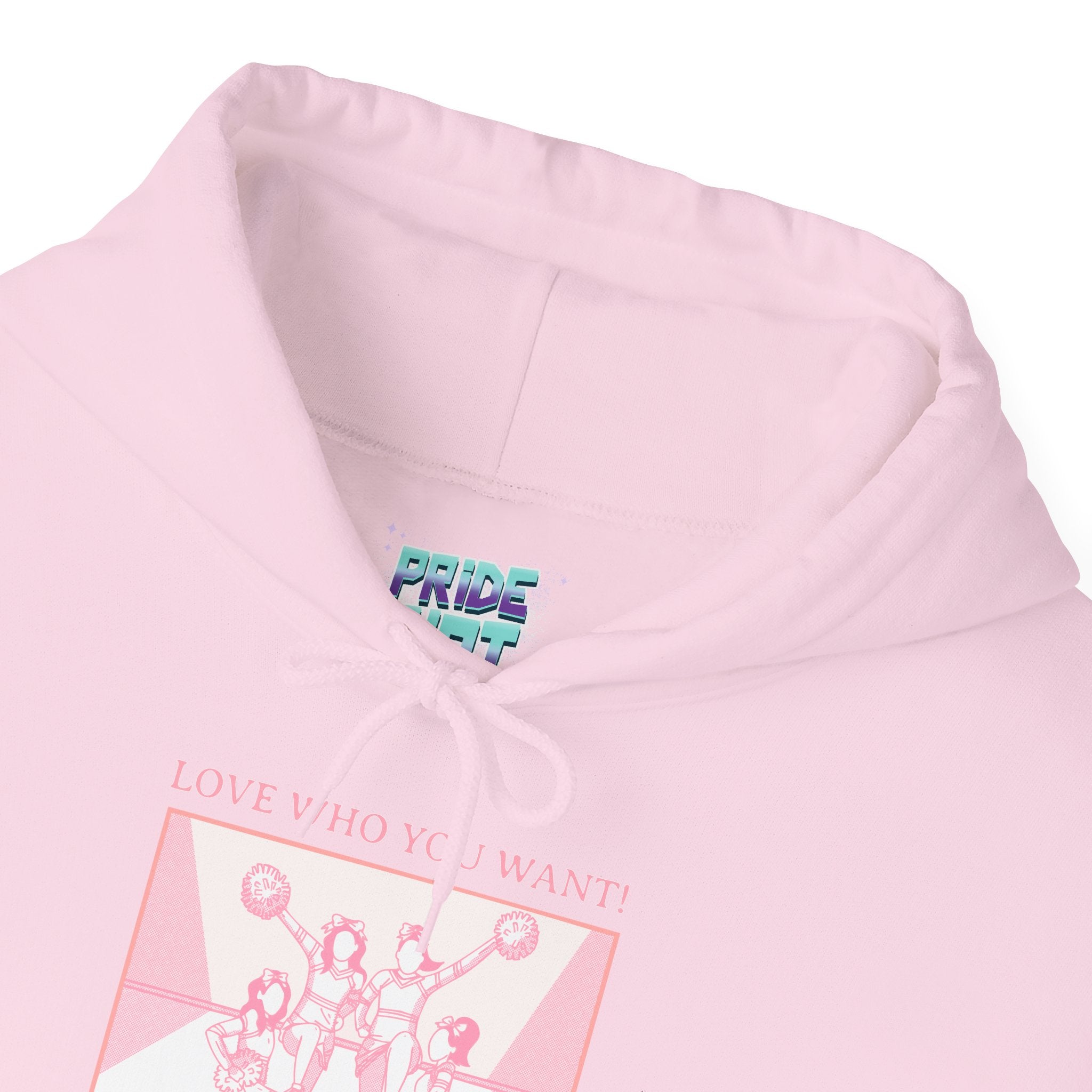 Hooded Sweatshirt 'Love Who You Want! Nothing Matters! Everyone Dies' Crewneck Sweatshirt – Queer Streetwear Cozy Essential