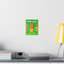 Retro Orange Juice Poster - Fun Vintage Wall Art with Humorous Quote – Club Riot Queer Streetwear