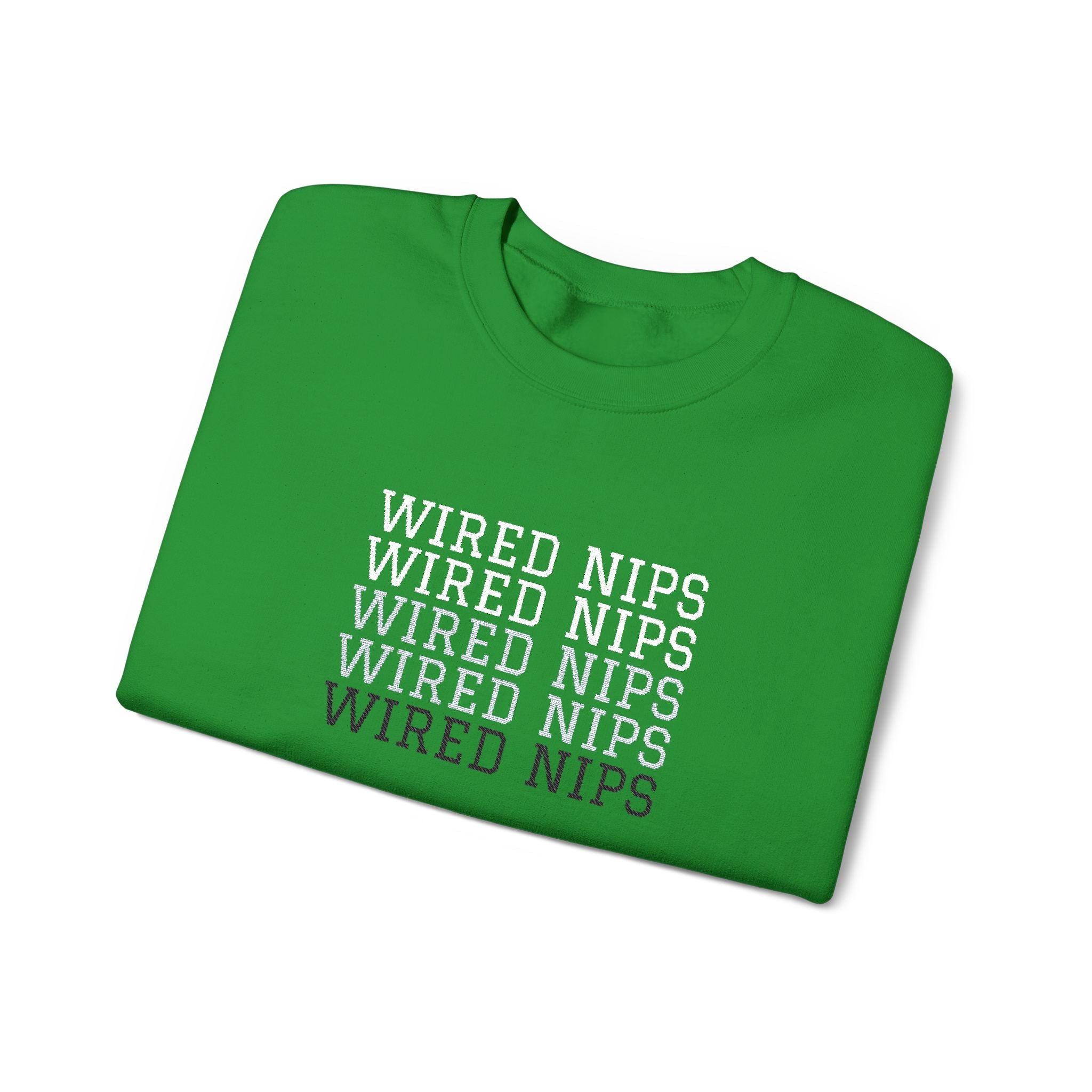 Wired Nips Sweatshirt Crewneck Sweatshirt – Queer Streetwear Cozy Essential