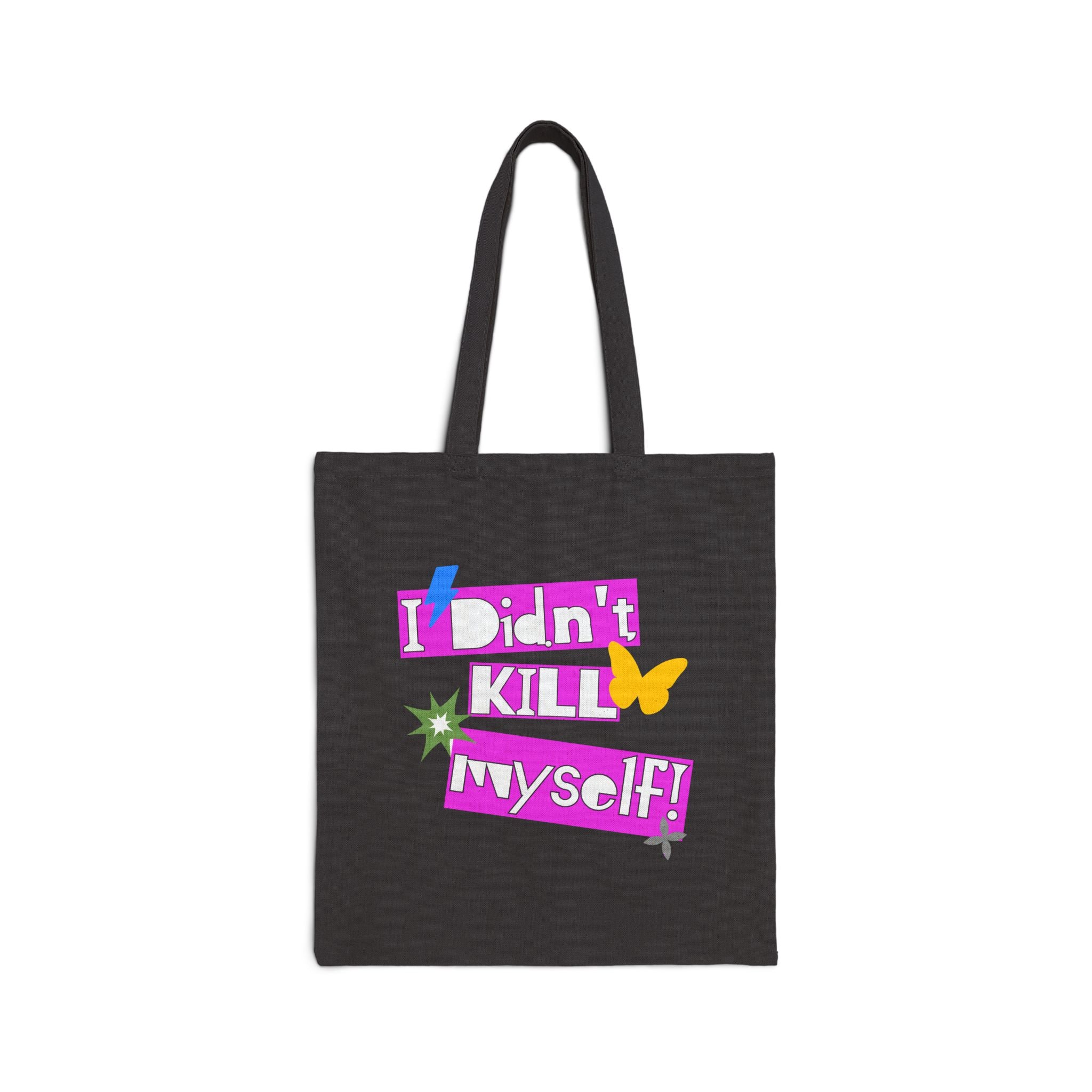 Retro Floral Tote Bag, Eco Cotton Canvas Tote Bag – Queer Streetwear Eco Tote