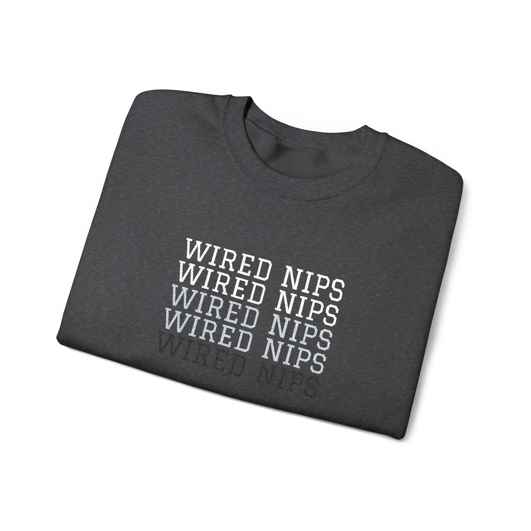 Wired Nips Sweatshirt Crewneck Sweatshirt – Queer Streetwear Cozy Essential