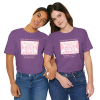 “Love Who You Want! Nothing Matters! Everyone Dies!” Unisex Pride Tee Cheerleaders Design Unisex T-Shirt – Bold Queer Streetwear Graphic Tee