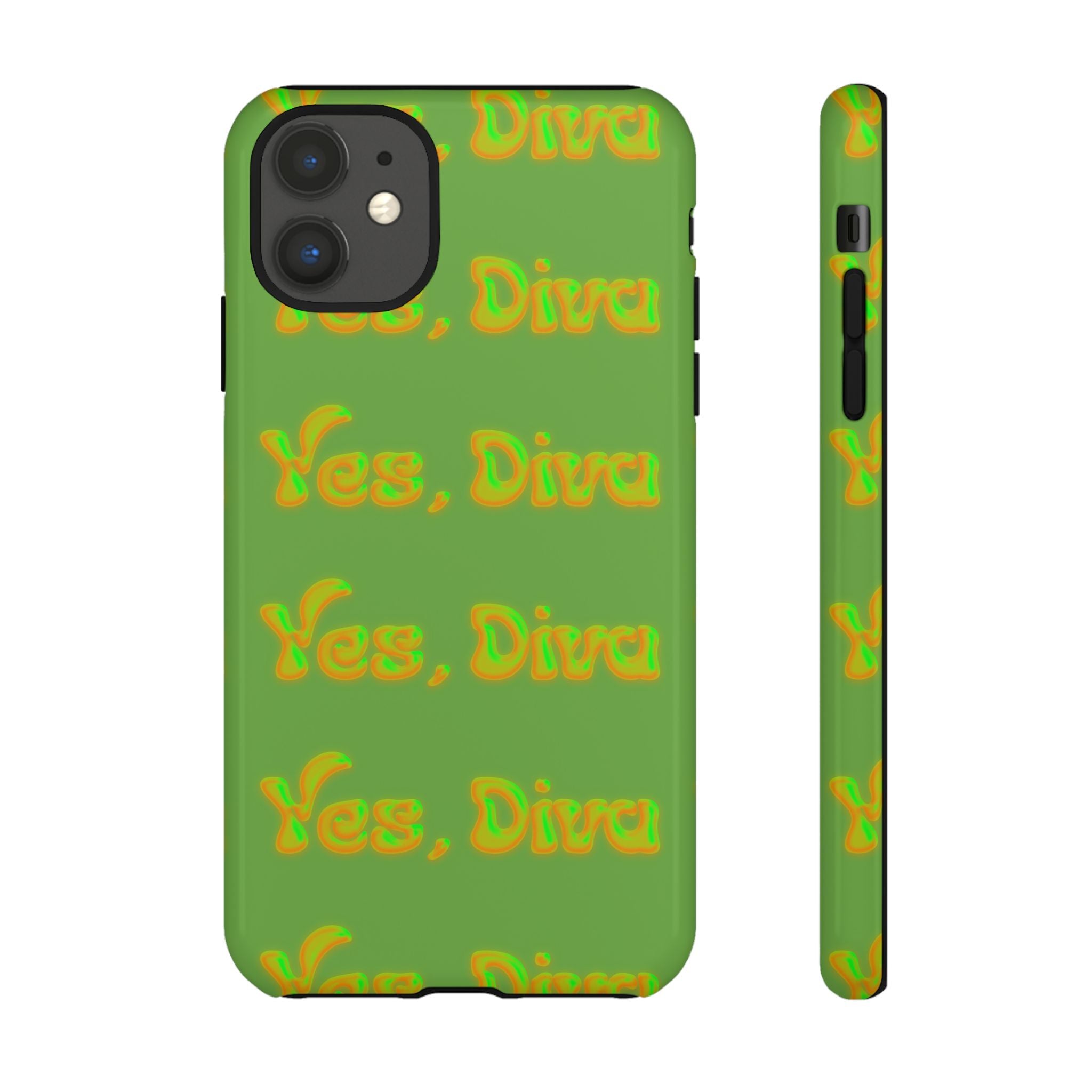 Bold 'Yes, Diva' Phone Case Phone Case – Bold Queer Streetwear Tech Accessory