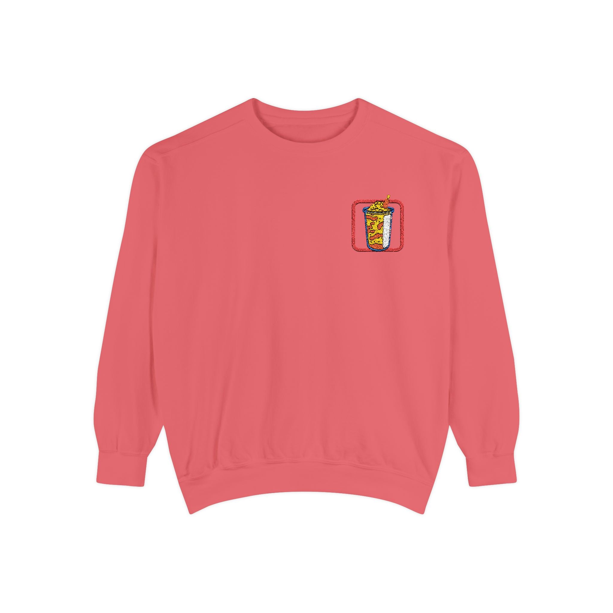 Chamoy Dreams Embroidered Sweatshirt – Spicy, Sweet, and Soft AF Crewneck Sweatshirt – Queer Streetwear Cozy Essential