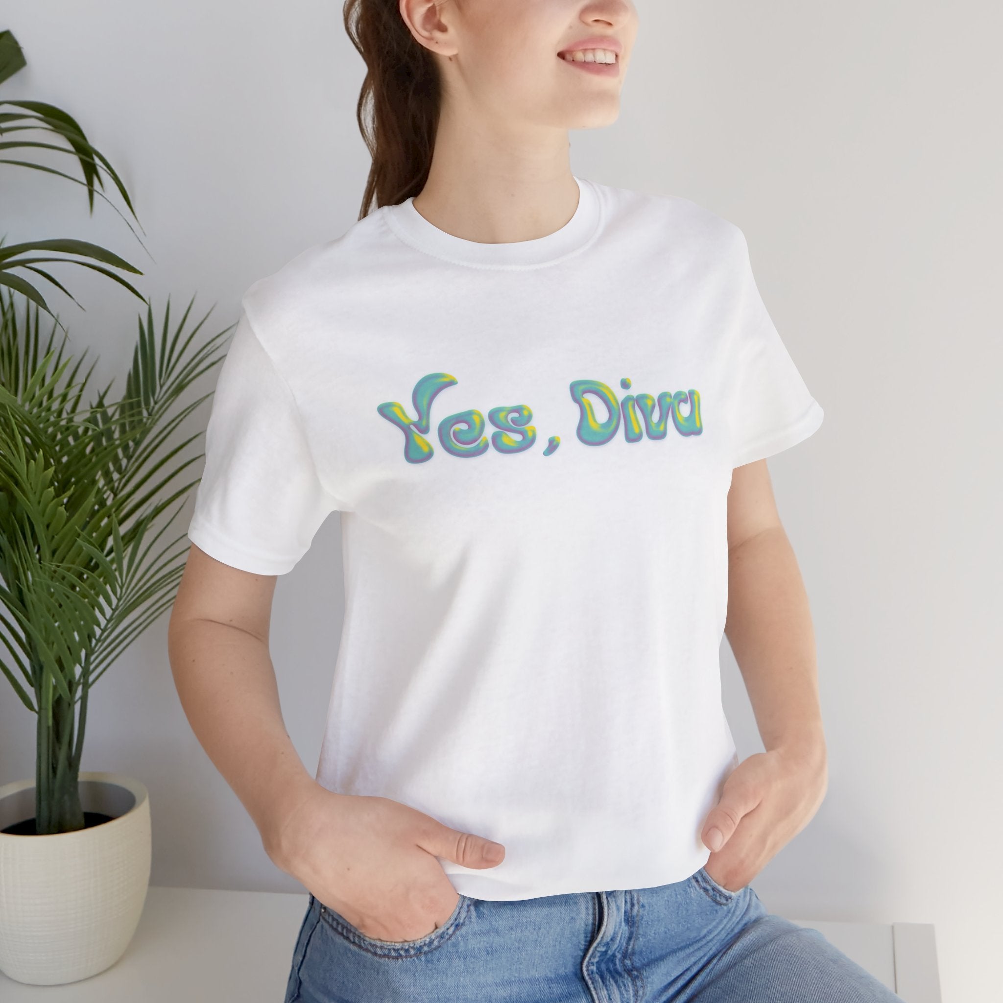 "Yes, Diva" Garment Unisex T-Shirt – Bold Queer Streetwear Graphic Tee