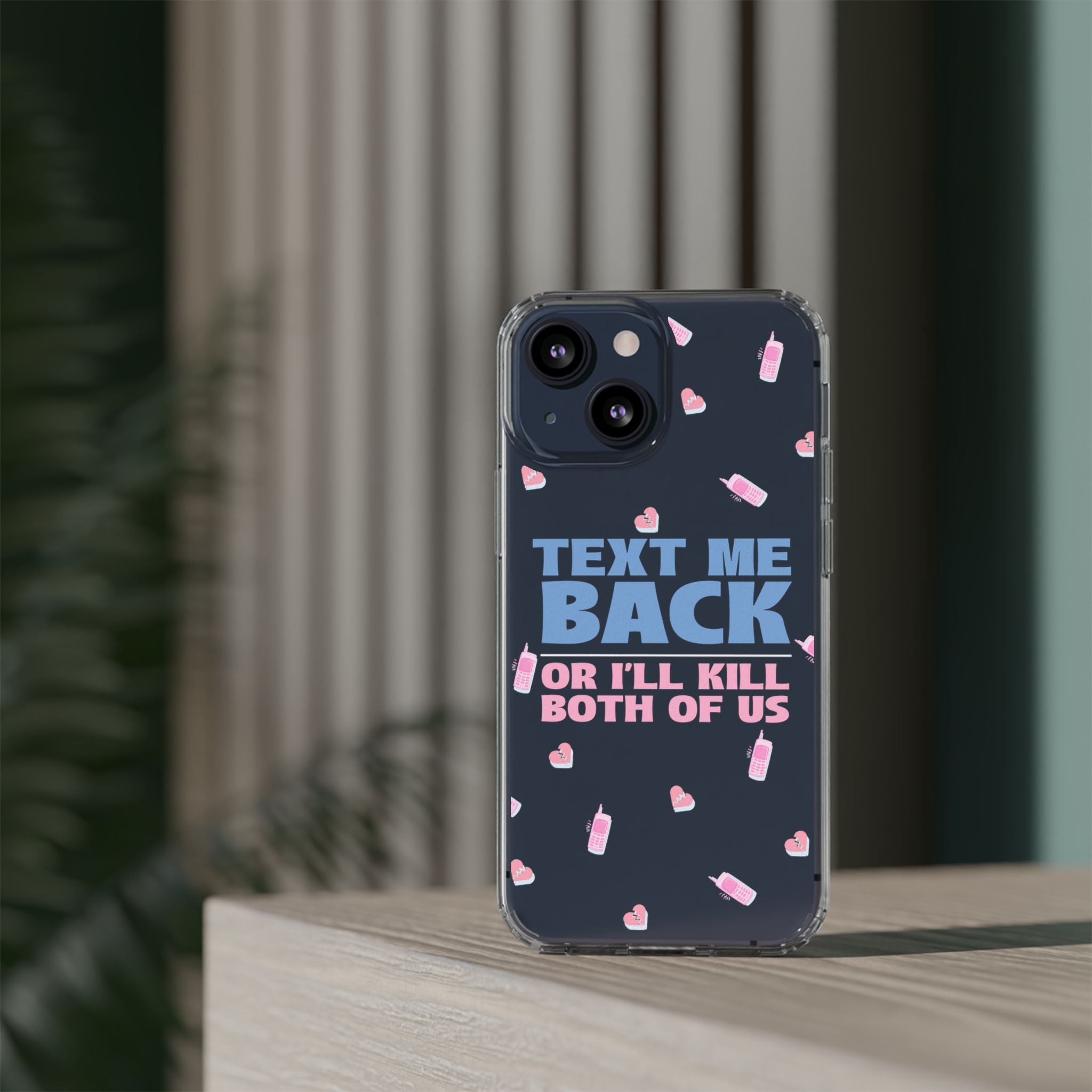 Dark Humor "Text Me Back" Phone Case – A Perfect Blend of Flirtation and Frustration Phone Case – Bold Queer Streetwear Tech Accessory