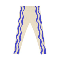 Chic Wave Print Leggings | Women's Casual Activewear, Stylish Yoga Pants, Trendy Workout Gear, Gift for Her, Everyday Comfort – Club Riot Queer Streetwear
