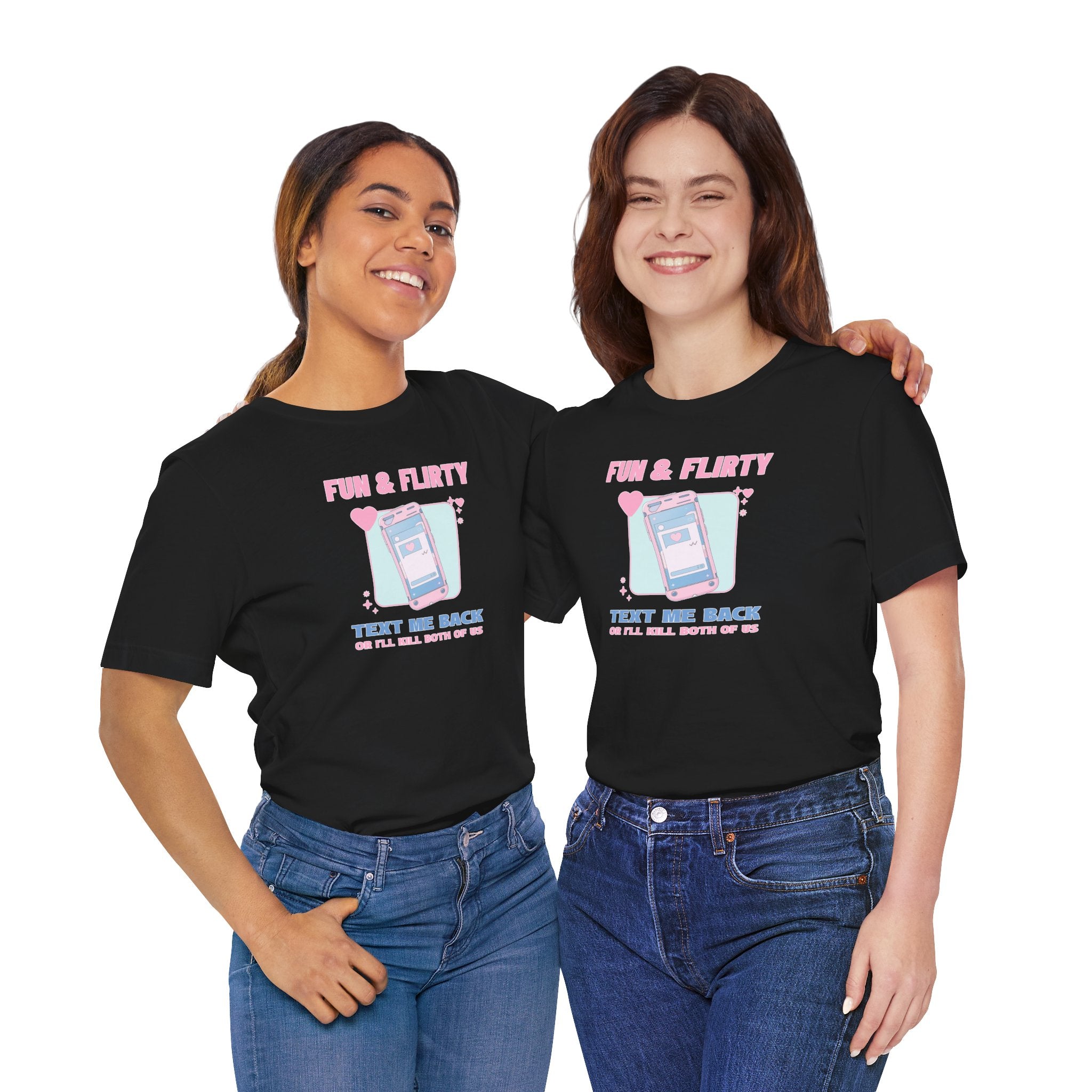 "Text me back" Humorous Relationship Texting Tee Unisex T-Shirt – Bold Queer Streetwear Graphic Tee