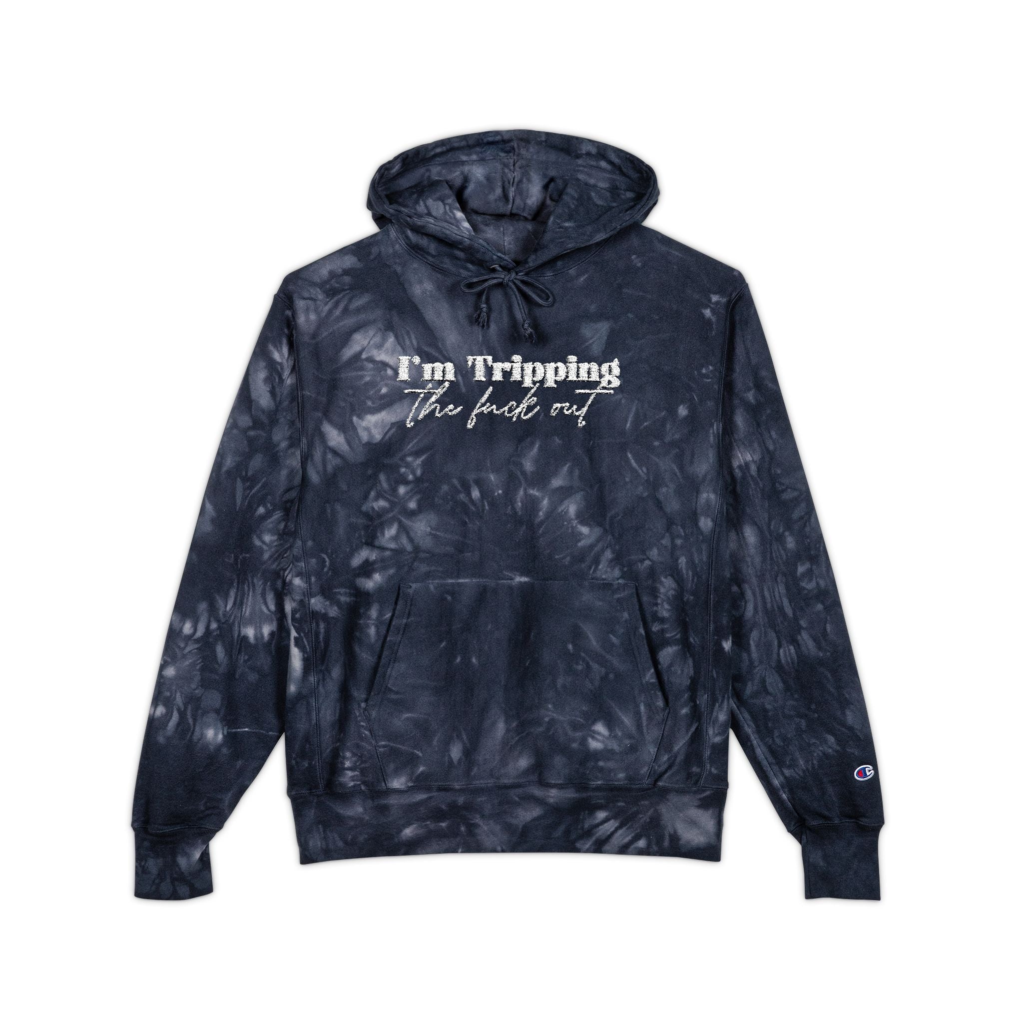 Unisex Champion Tie Hoodie – Bold Queer Streetwear Essential