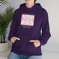 Hooded Sweatshirt 'Love Who You Want! Nothing Matters! Everyone Dies' Crewneck Sweatshirt – Queer Streetwear Cozy Essential