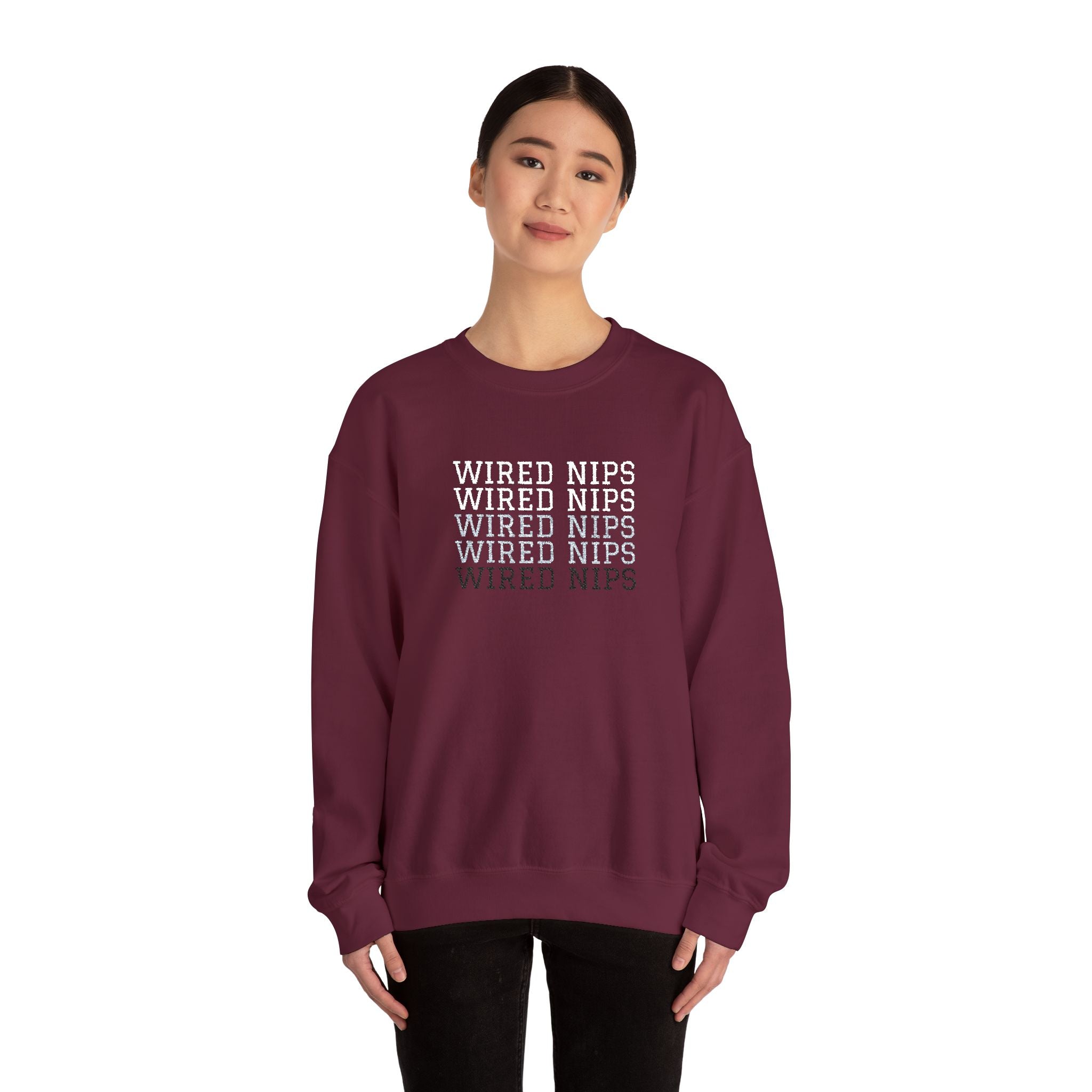 Wired Nips Sweatshirt Crewneck Sweatshirt – Queer Streetwear Cozy Essential