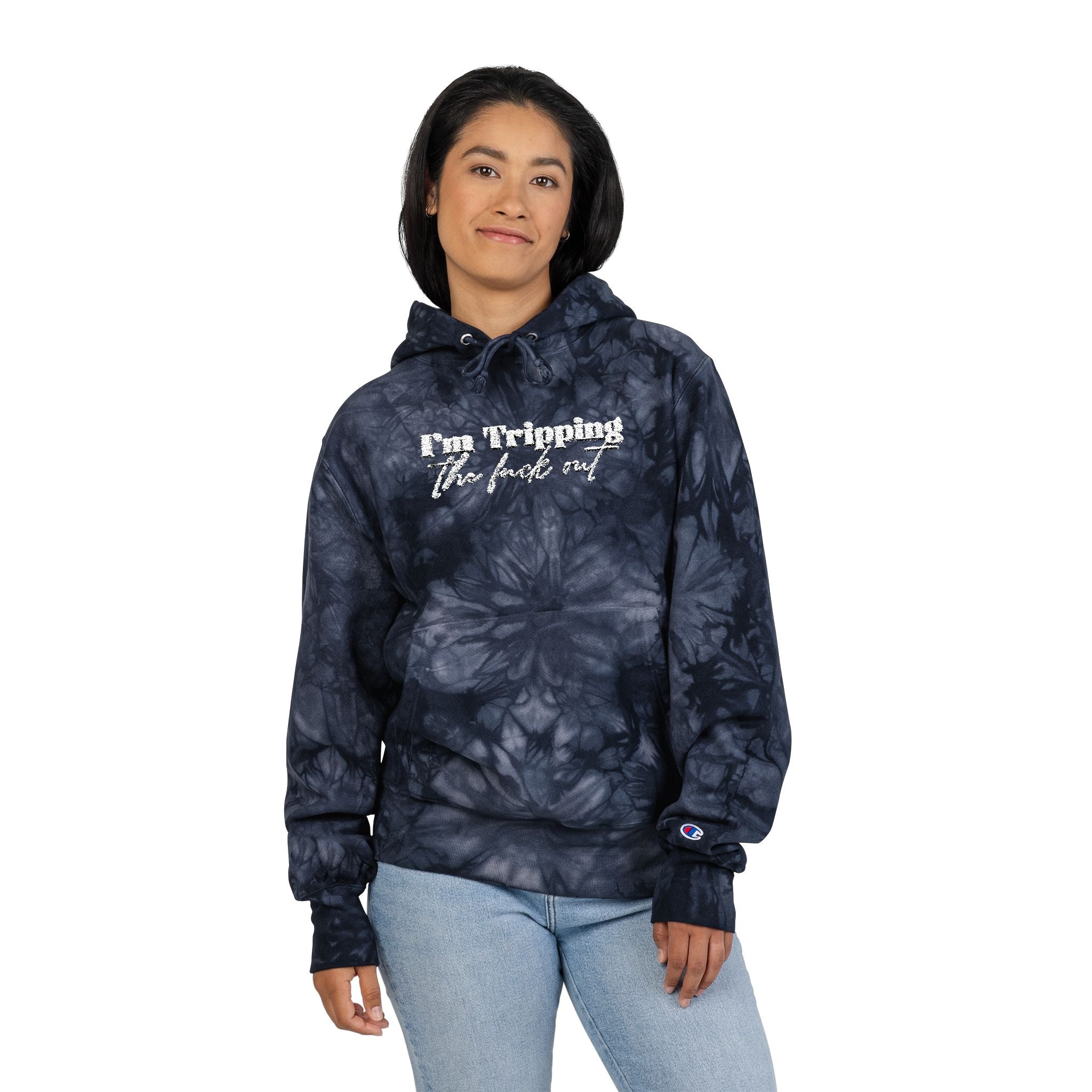 Unisex Champion Tie Hoodie – Bold Queer Streetwear Essential