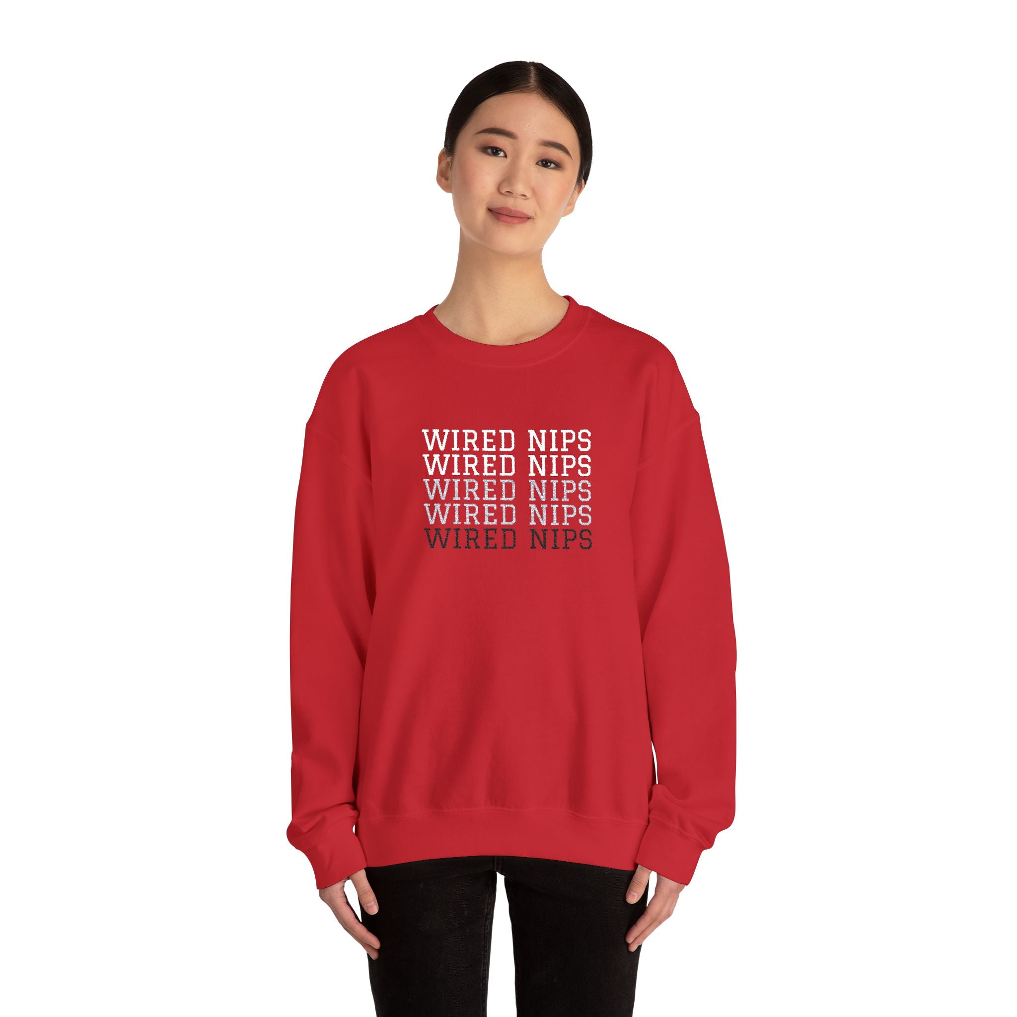 Wired Nips Sweatshirt Crewneck Sweatshirt – Queer Streetwear Cozy Essential