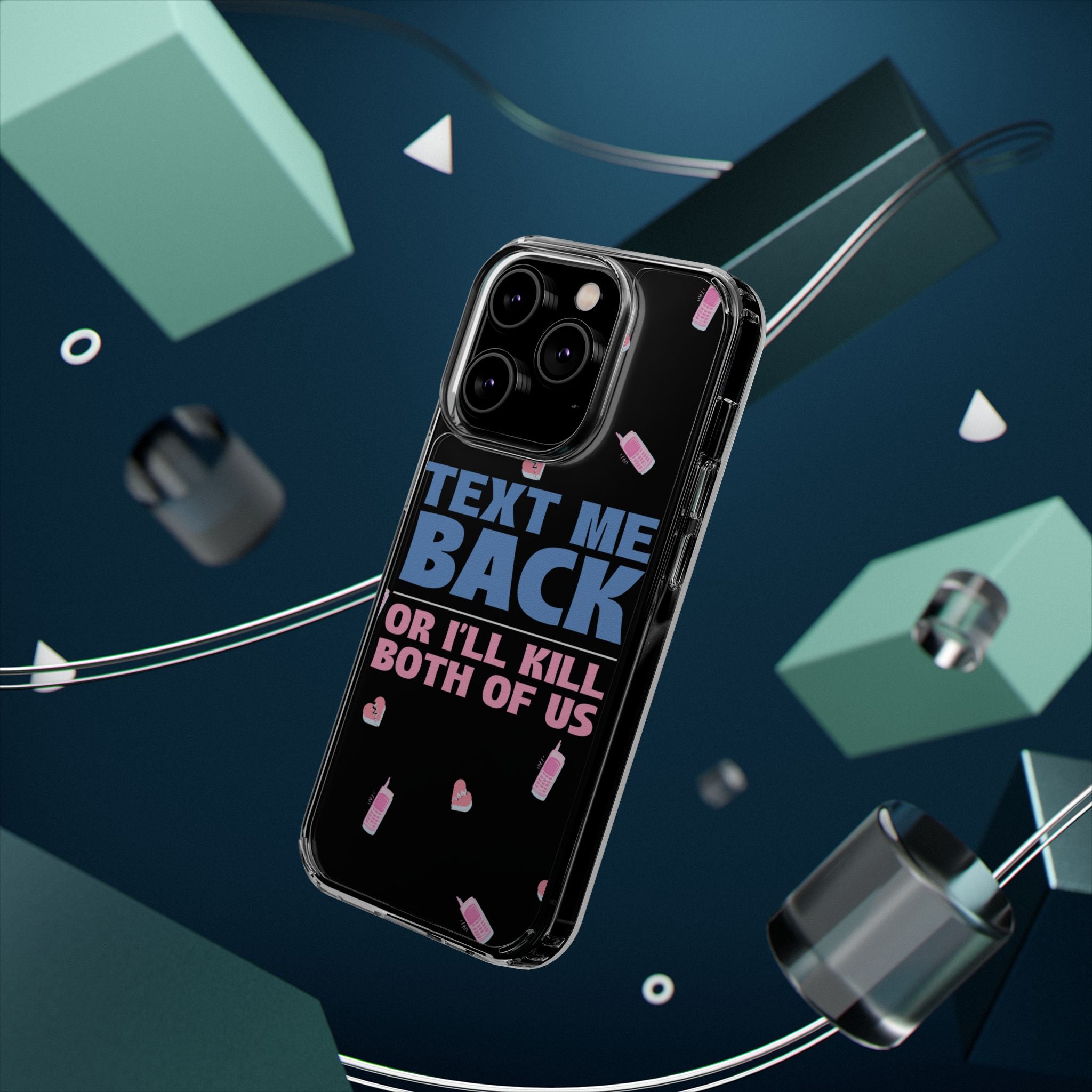 Dark Humor "Text Me Back" Phone Case – A Perfect Blend of Flirtation and Frustration Phone Case – Bold Queer Streetwear Tech Accessory