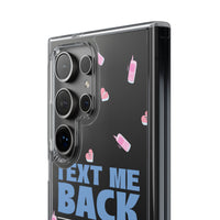 Dark Humor "Text Me Back" Phone Case – A Perfect Blend of Flirtation and Frustration Phone Case – Bold Queer Streetwear Tech Accessory