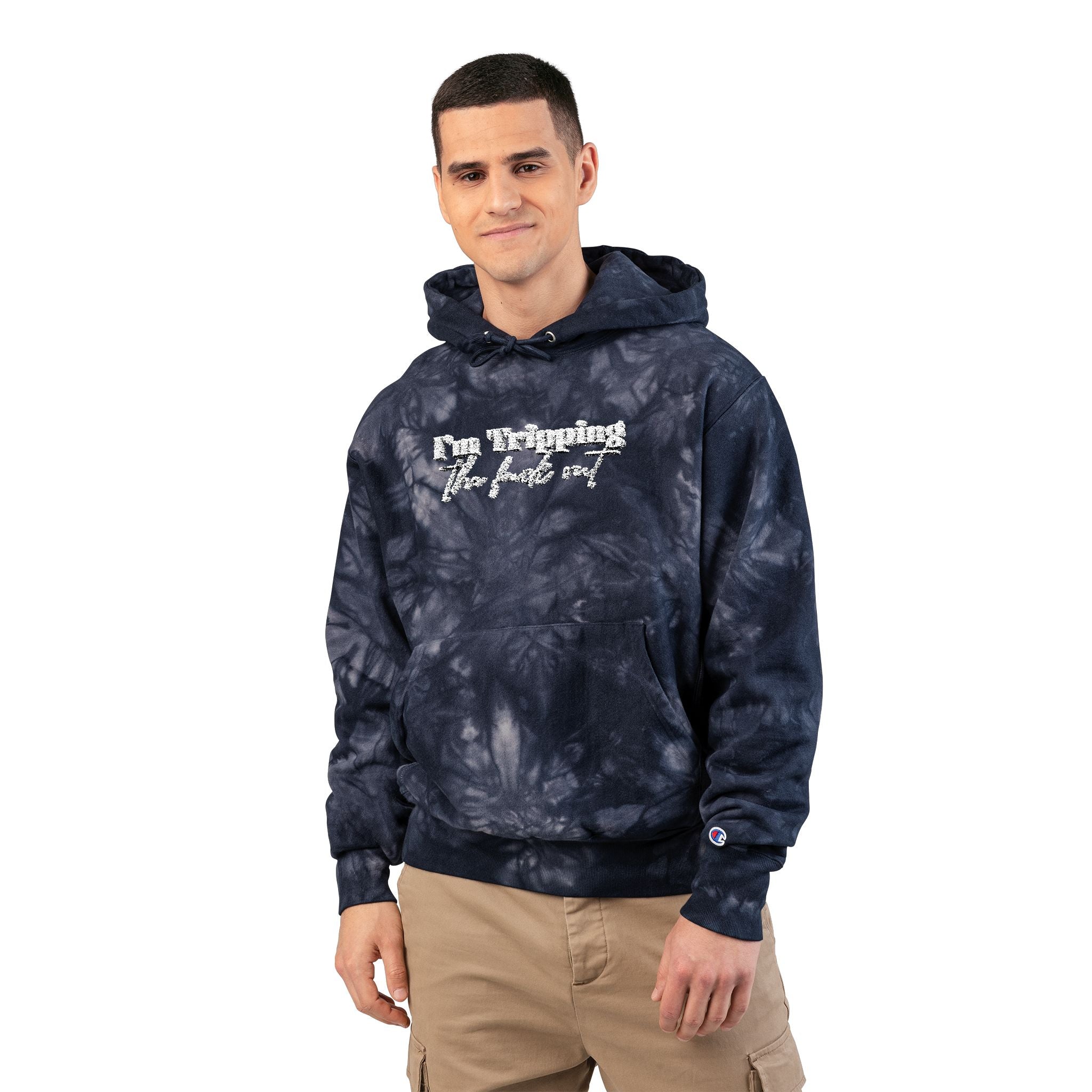 Unisex Champion Tie Hoodie – Bold Queer Streetwear Essential