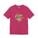 Floral Graphic V Unisex T-Shirt – Bold Queer Streetwear Graphic Tee