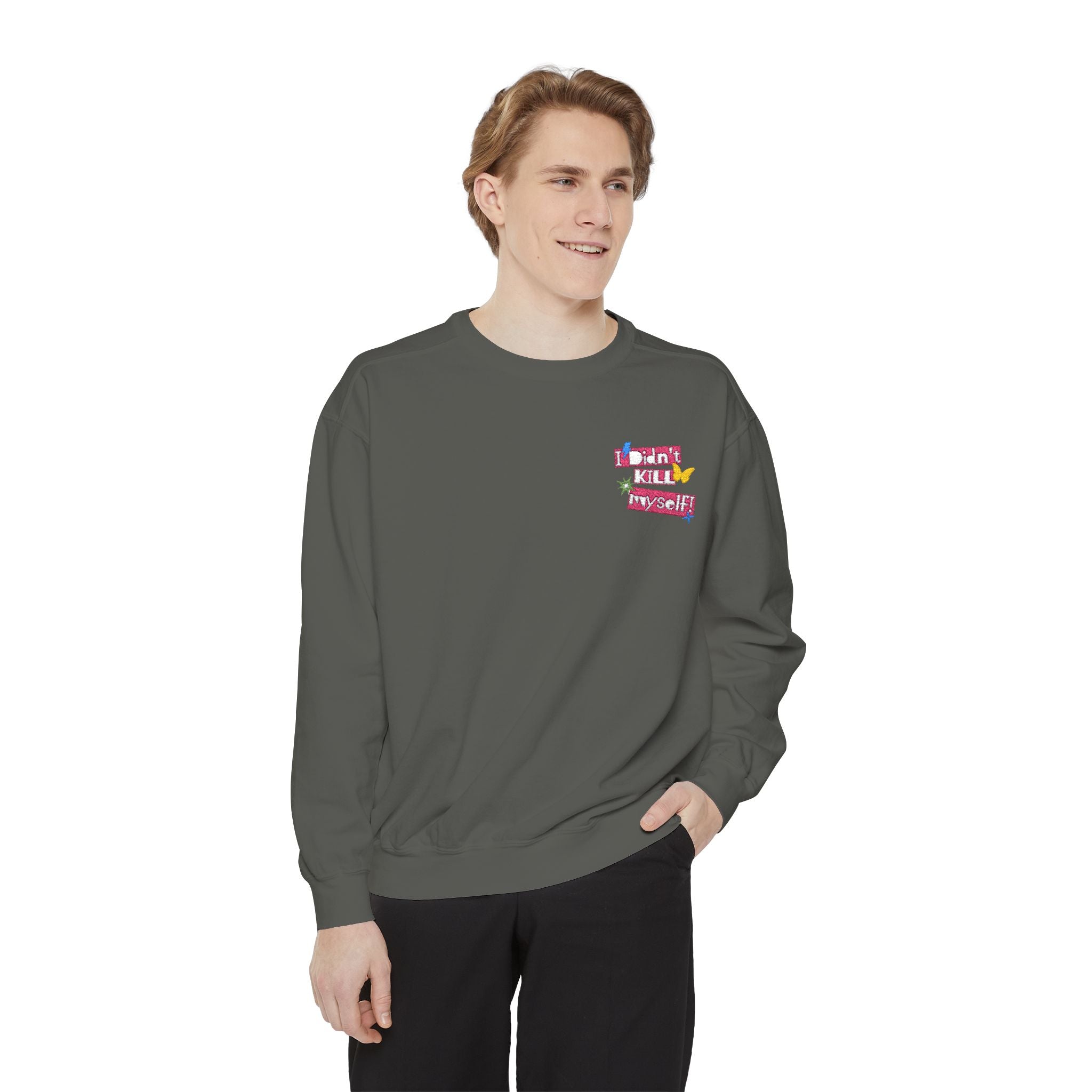 Chic Floral Unisex Sweatshirt, Cozy Casual Wear, Spring Fashion, Gift for Her, Everyday Comfort Crewneck Sweatshirt – Queer Streetwear Cozy Essential