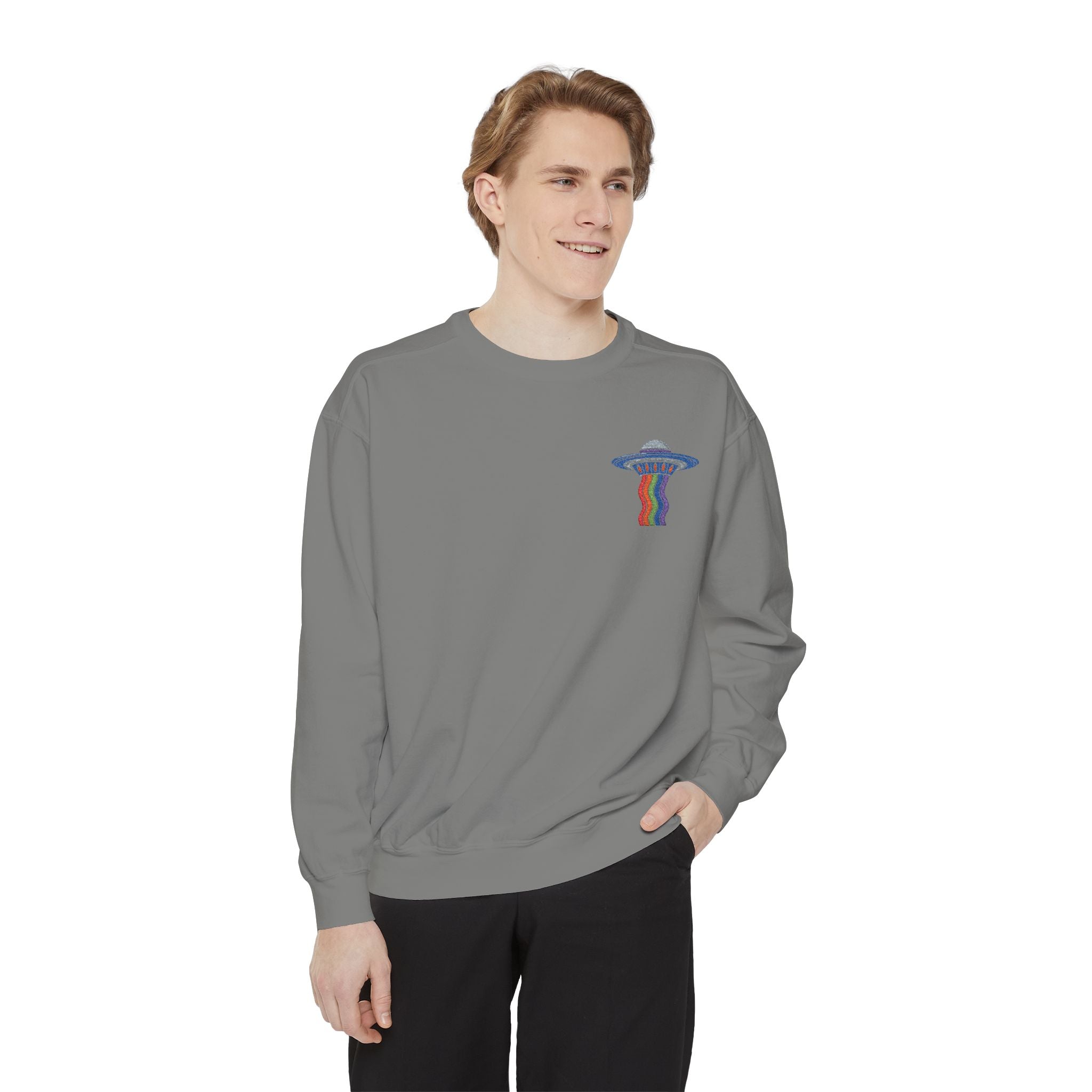 Unisex Garment-Dyed Sweatshirt, Casual Comfort, Cozy Vibes, Everyday Wear, Gift for Him/Her, Perfect for Relaxing
