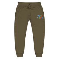 Cozy Embroidered Unisex Fleece Sweatpants, Casual Lounge Pants, Perfect for Relaxing, Gift for Him/Her, Ideal for Everyday Wear – Club Riot Queer Streetwear
