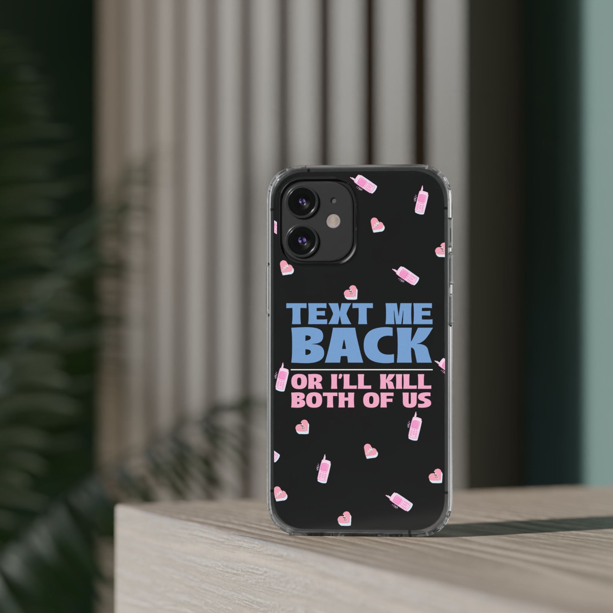Dark Humor "Text Me Back" Phone Case – A Perfect Blend of Flirtation and Frustration Phone Case – Bold Queer Streetwear Tech Accessory