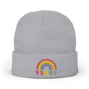 Knit Beanie (Embroidery) with Club Riot queer streetwear design