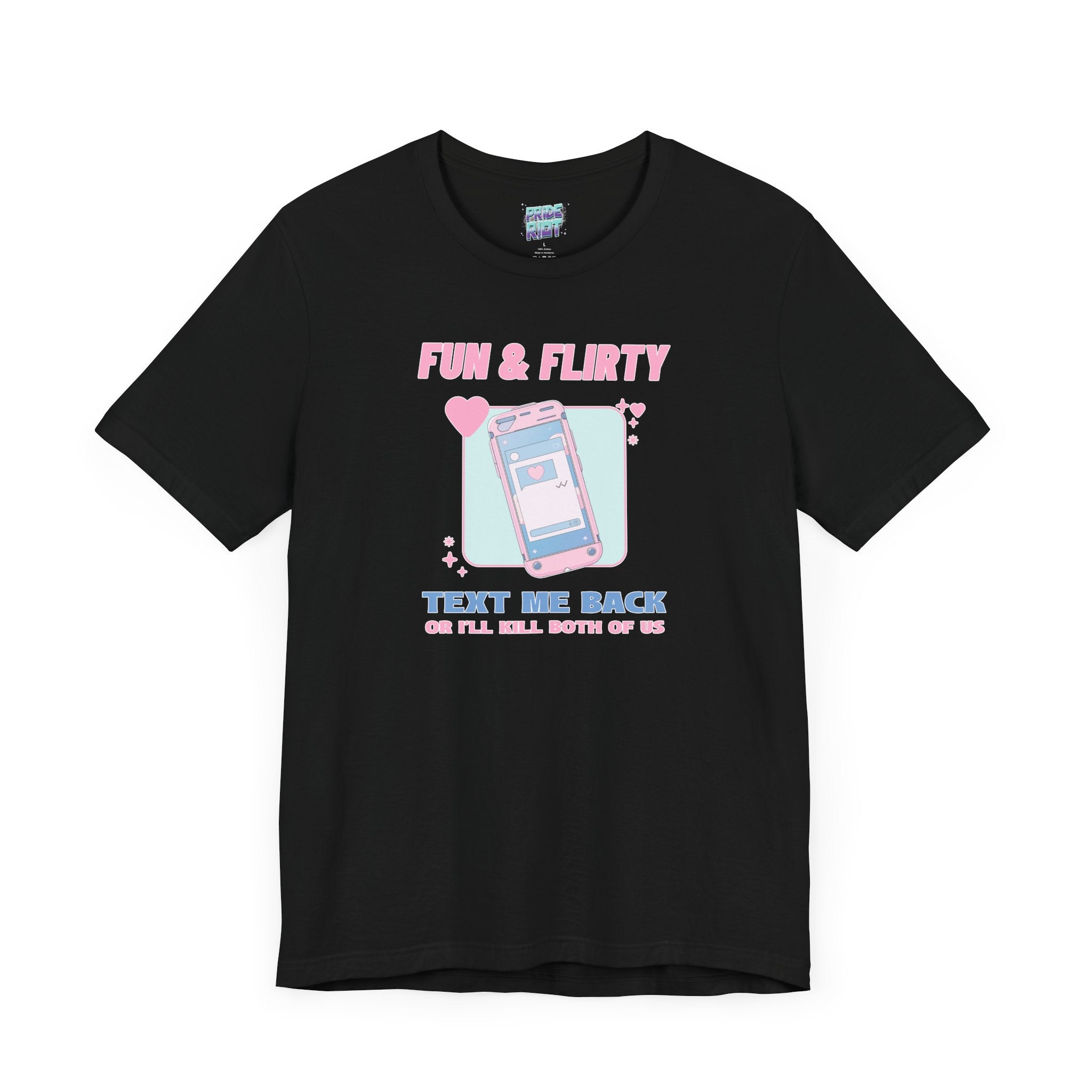 "Text me back" Humorous Relationship Texting Tee Unisex T-Shirt – Bold Queer Streetwear Graphic Tee