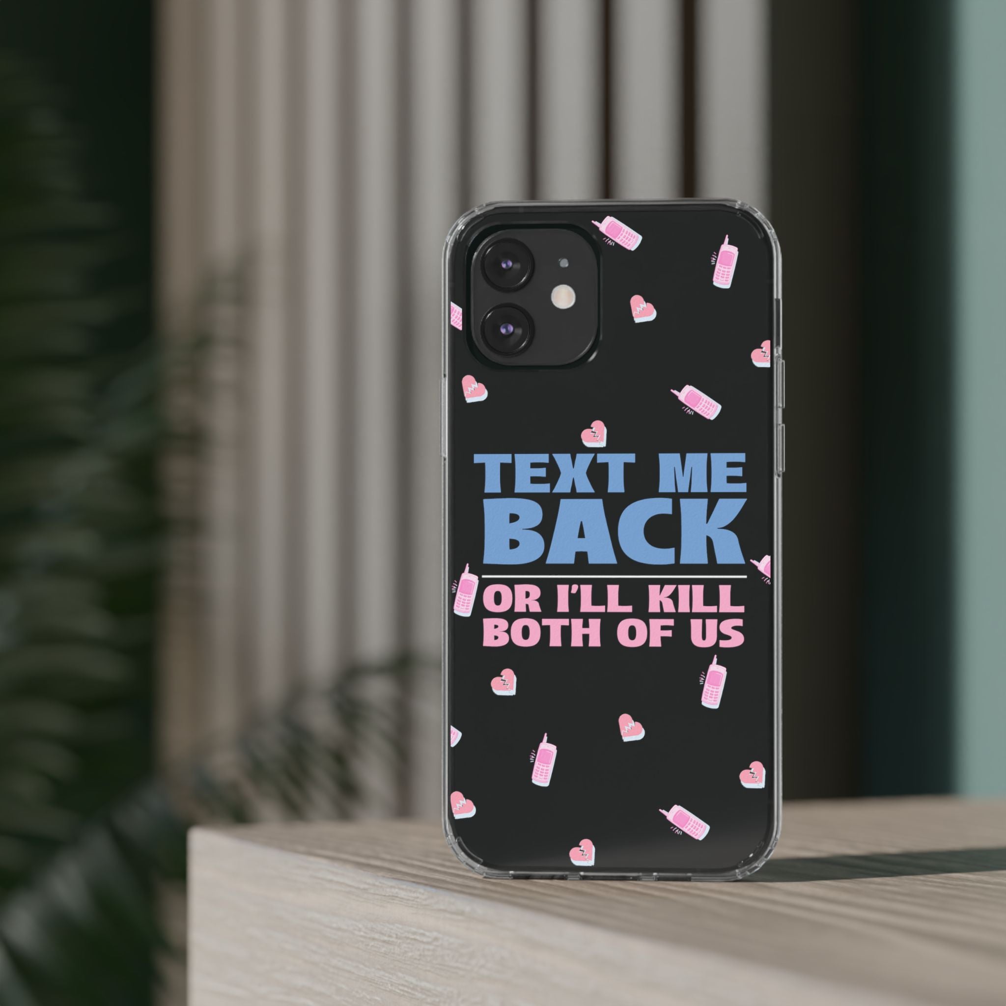 Dark Humor "Text Me Back" Phone Case – A Perfect Blend of Flirtation and Frustration Phone Case – Bold Queer Streetwear Tech Accessory
