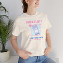 "Text me back" Humorous Relationship Texting Tee Unisex T-Shirt – Bold Queer Streetwear Graphic Tee