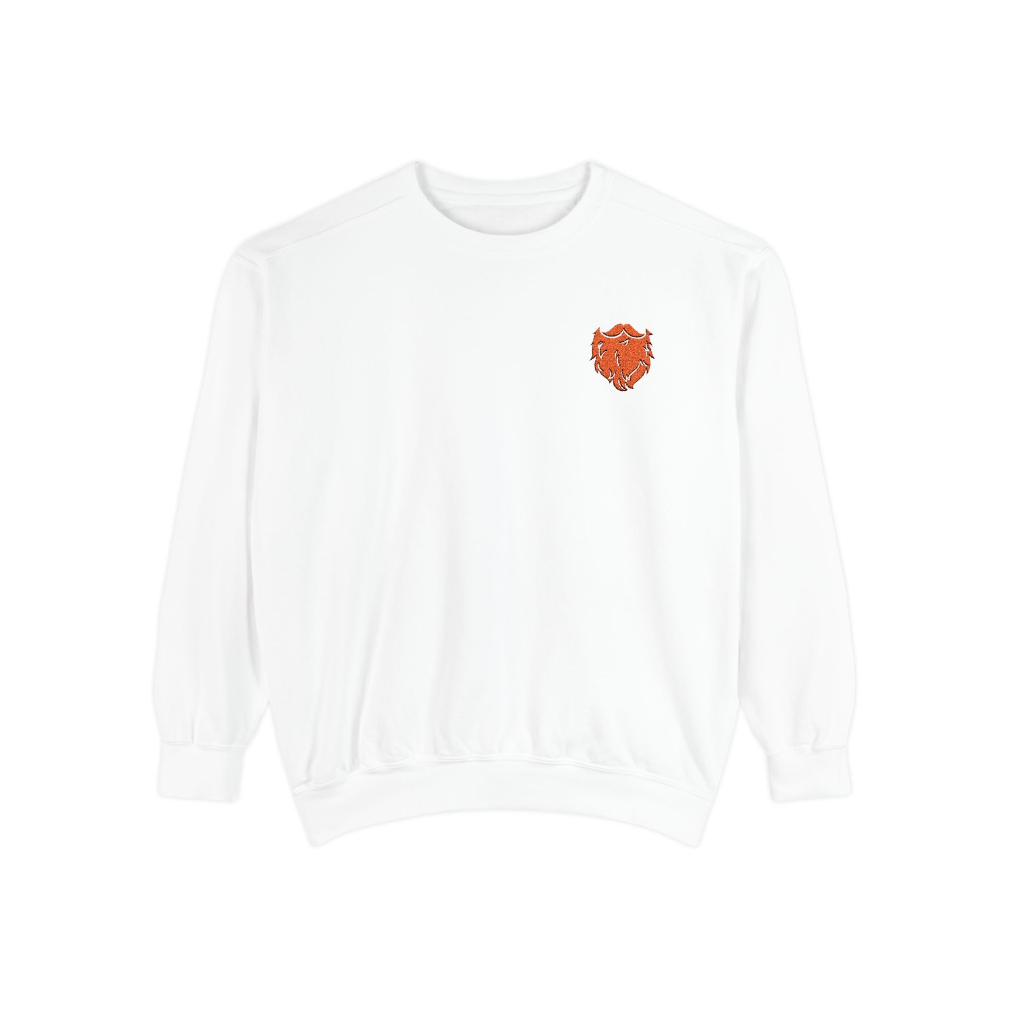 Golden Beard Embroidered Sweatshirt – Cozy Unisex Fall Layer Crewneck Sweatshirt – Queer Streetwear Cozy Essential