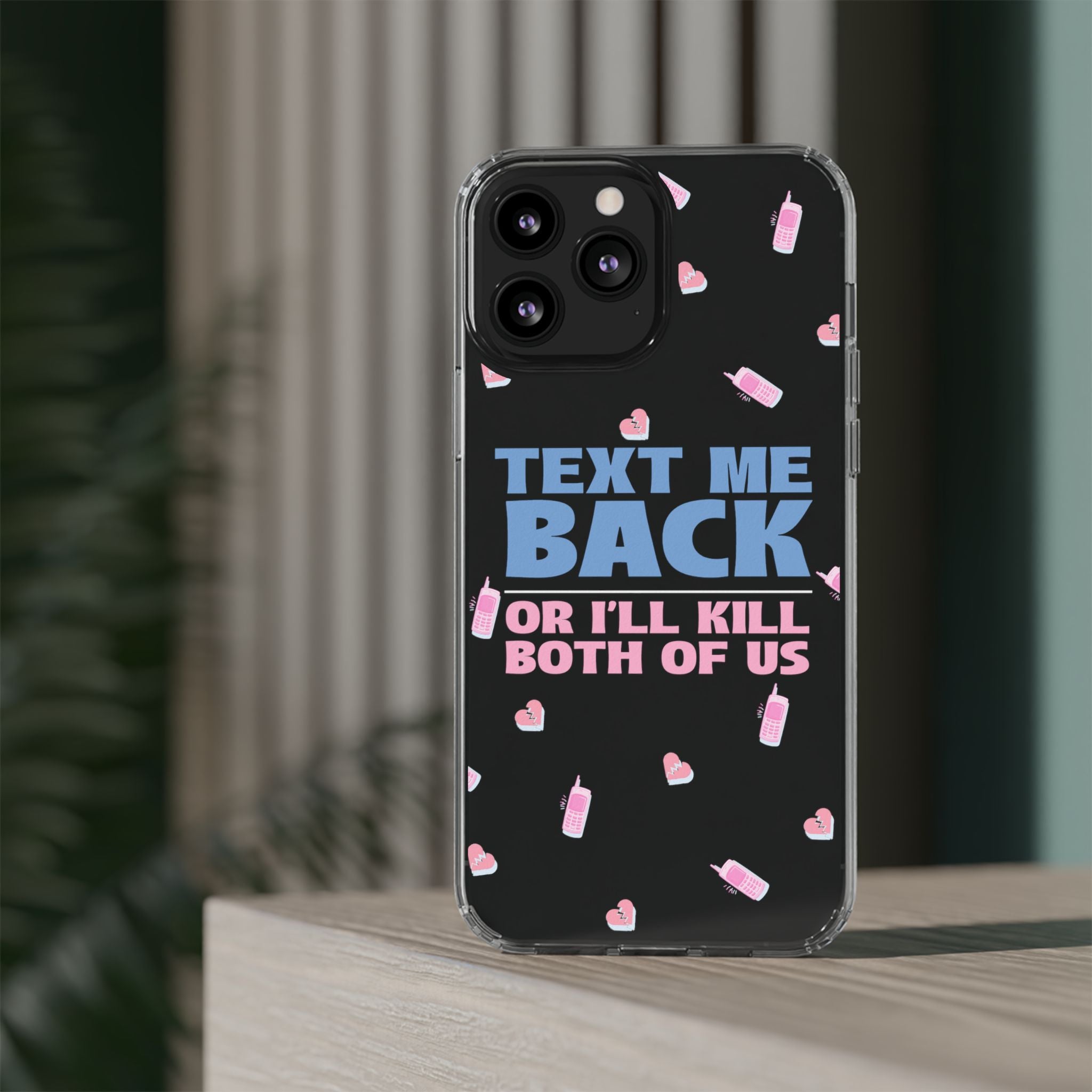 Dark Humor "Text Me Back" Phone Case – A Perfect Blend of Flirtation and Frustration Phone Case – Bold Queer Streetwear Tech Accessory