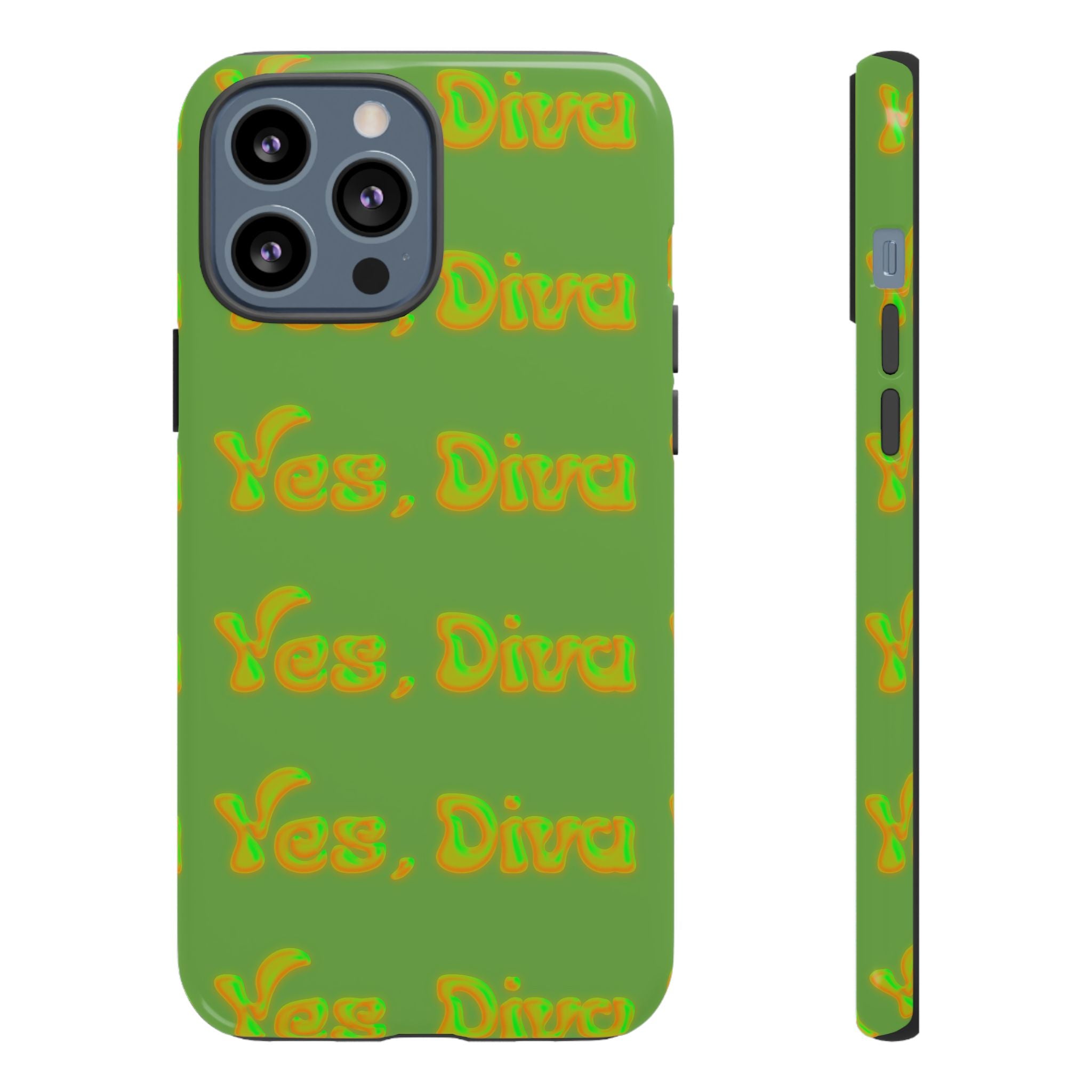 Bold 'Yes, Diva' Phone Case Phone Case – Bold Queer Streetwear Tech Accessory
