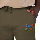 Cozy Embroidered Unisex Fleece Sweatpants, Casual Lounge Pants, Perfect for Relaxing, Gift for Him/Her, Ideal for Everyday Wear – Club Riot Queer Streetwear