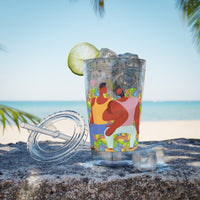 Sunsplash Tumbler, Colorful Couples Drinkware, Cute Travel Mug, Love Glassware – Bold Queer Streetwear Drinkware