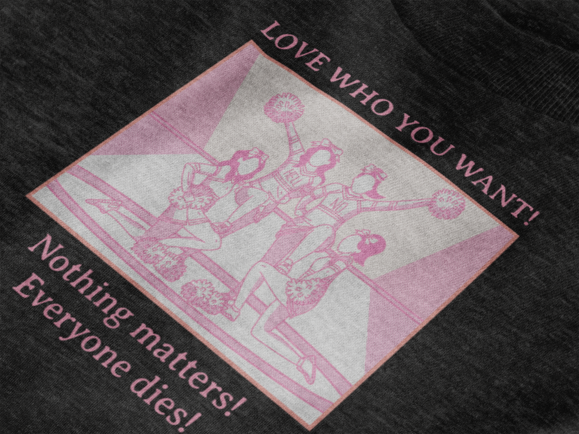 Graphic Sweatshirt Love Who You Want Dark Humor Marriage Equality Quote Crewneck Sweatshirt – Queer Streetwear Cozy Essential