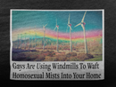 "Gays are using windmills to waft homosexual mists into your home" Tee Shirt Unisex T-Shirt – Bold Queer Streetwear Graphic Tee