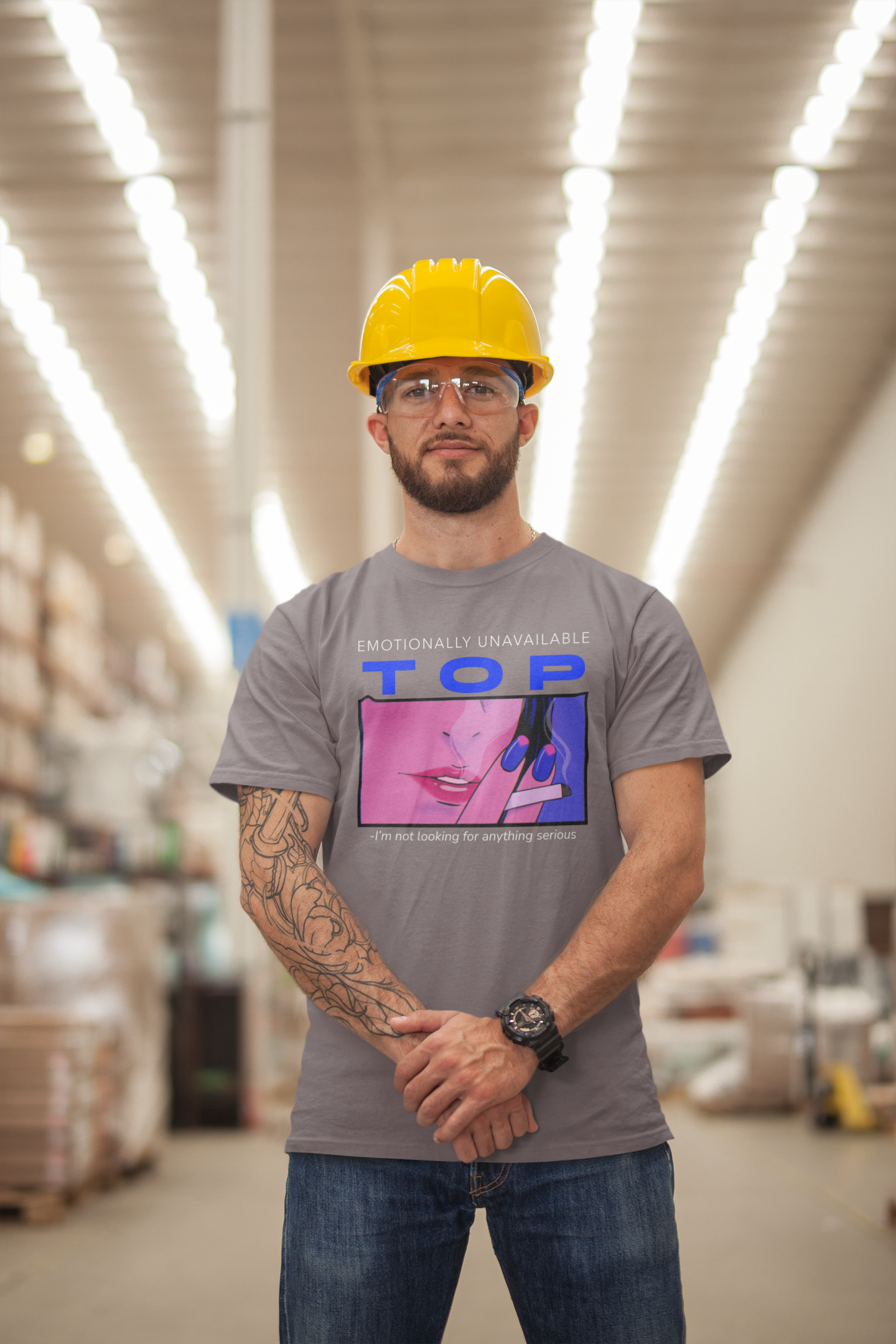 "Emotionally Unavailable Top" Unisex Tee Unisex T-Shirt – Bold Queer Streetwear Graphic Tee