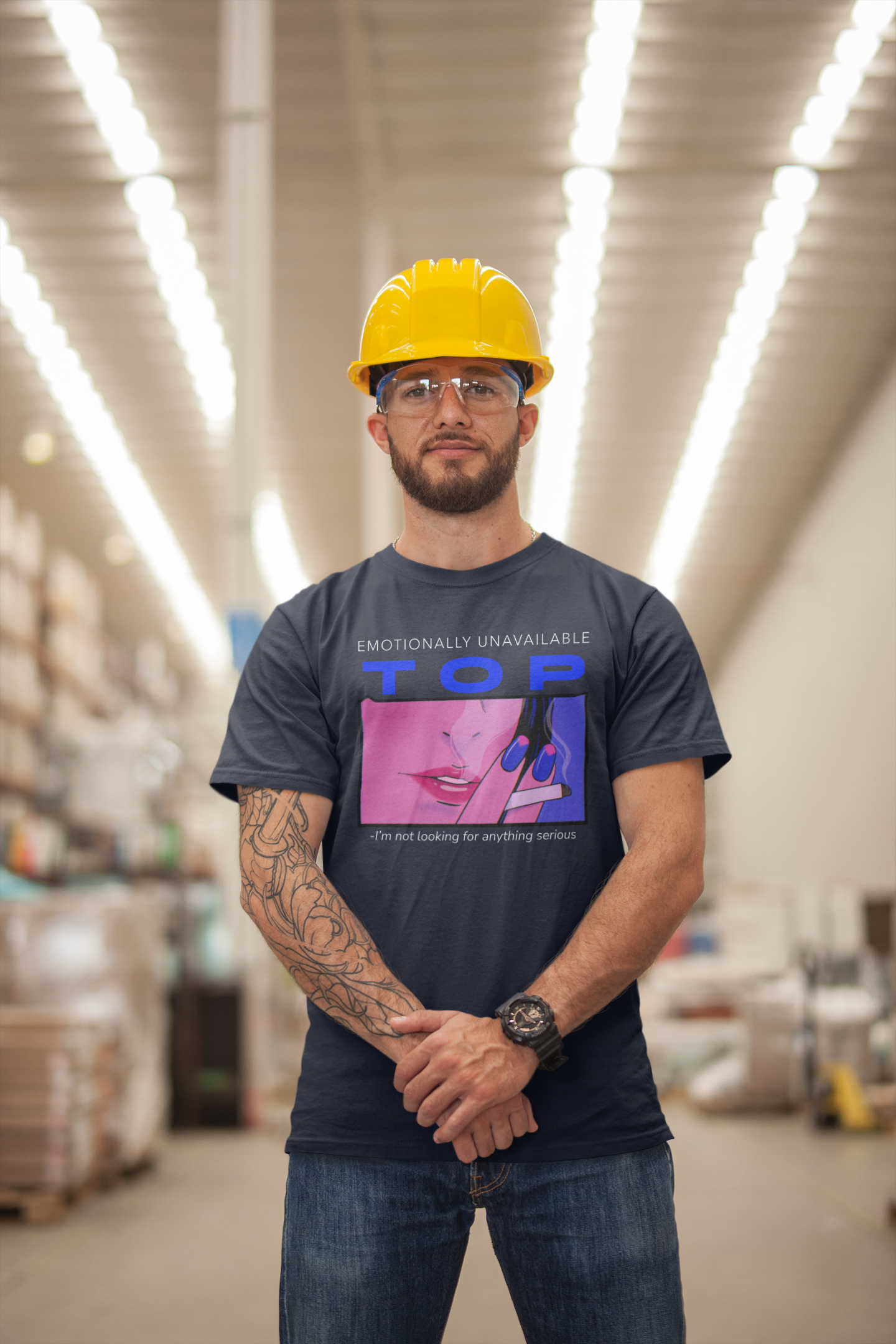 "Emotionally Unavailable Top" Unisex Tee Unisex T-Shirt – Bold Queer Streetwear Graphic Tee