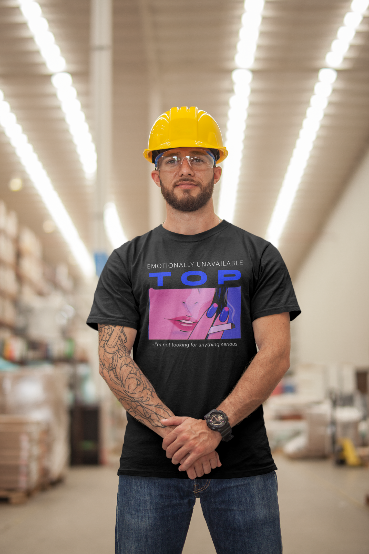 "Emotionally Unavailable Top" Unisex Tee Unisex T-Shirt – Bold Queer Streetwear Graphic Tee