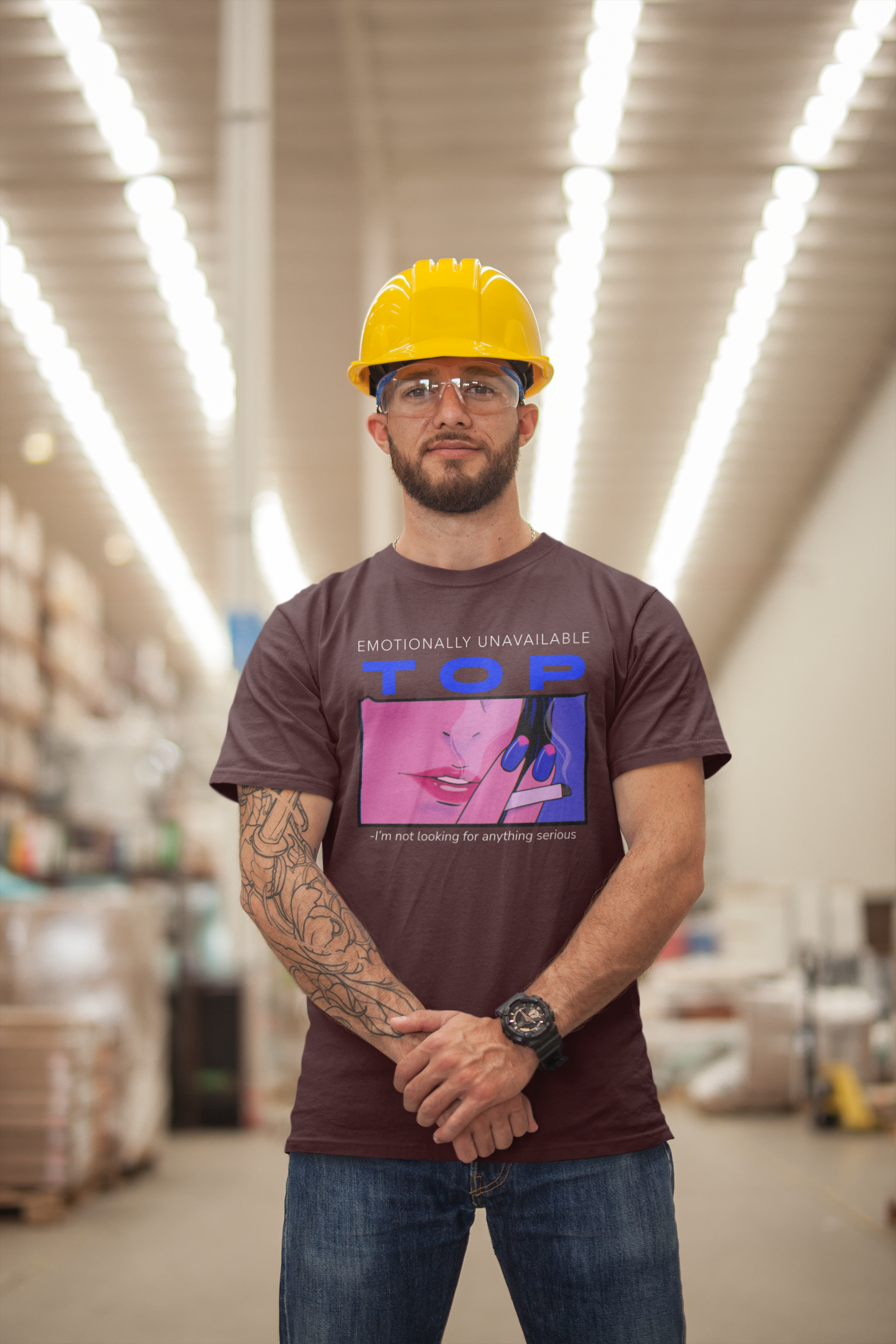 "Emotionally Unavailable Top" Unisex Tee Unisex T-Shirt – Bold Queer Streetwear Graphic Tee