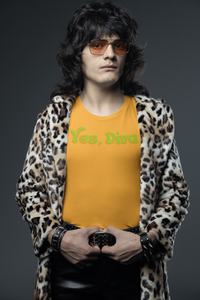 "Yes, Diva" Garment Unisex T-Shirt – Bold Queer Streetwear Graphic Tee